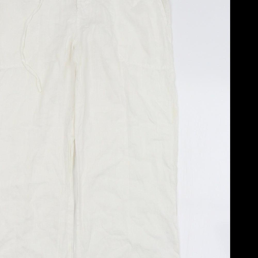 Miss Selfridge Womens White   Trousers  Size 12 L32 in