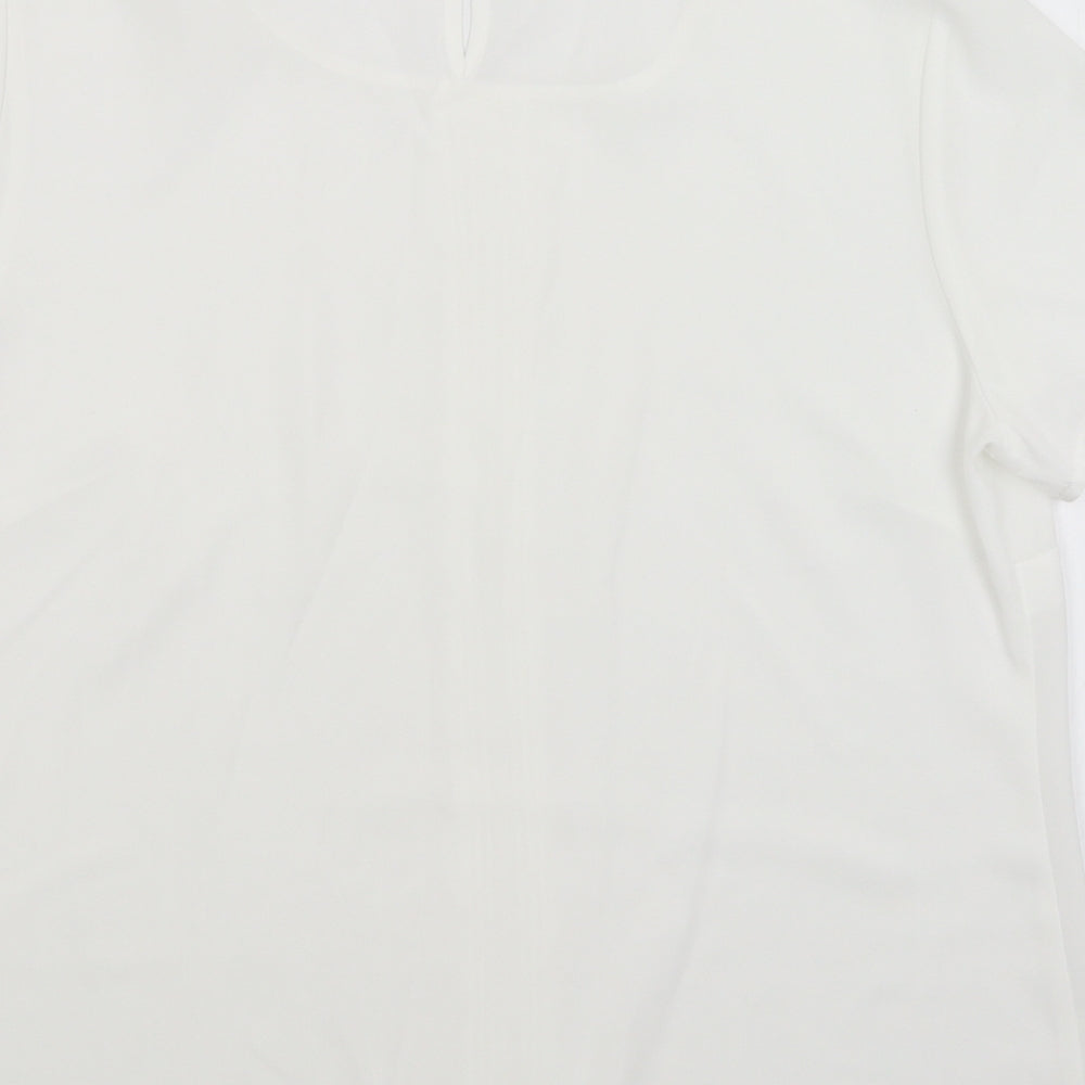 BM Womens White   Basic Blouse Size 14