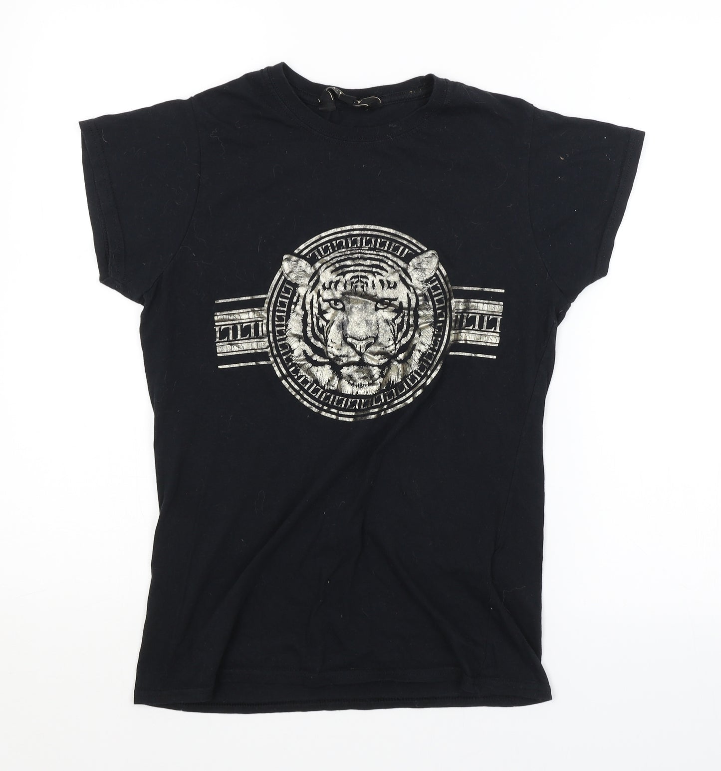 Lipsy Womens Black   Basic T-Shirt Size M