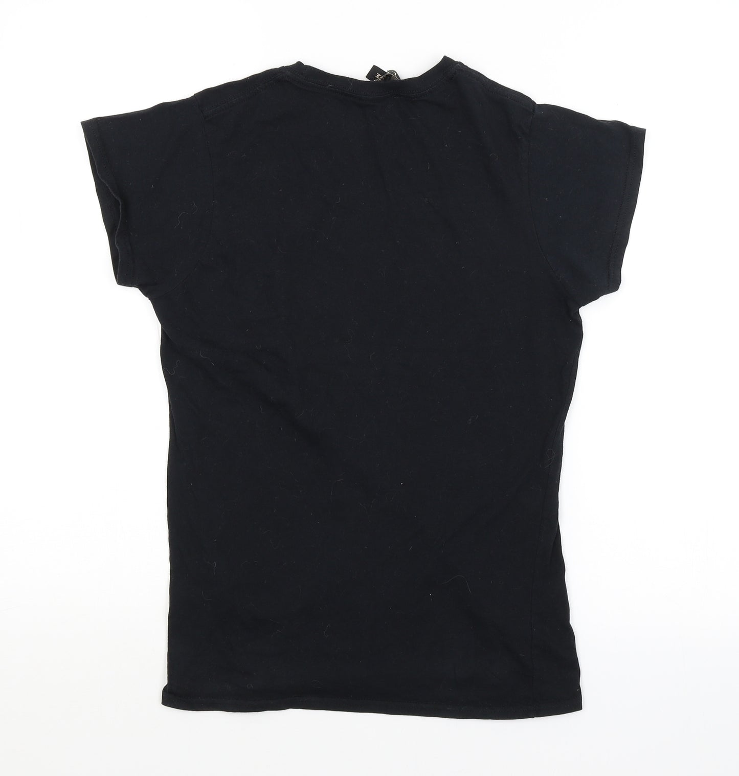 Lipsy Womens Black   Basic T-Shirt Size M