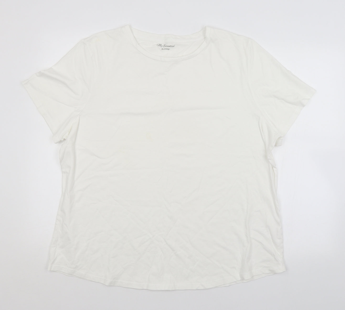 George Womens White   Basic T-Shirt Size 22