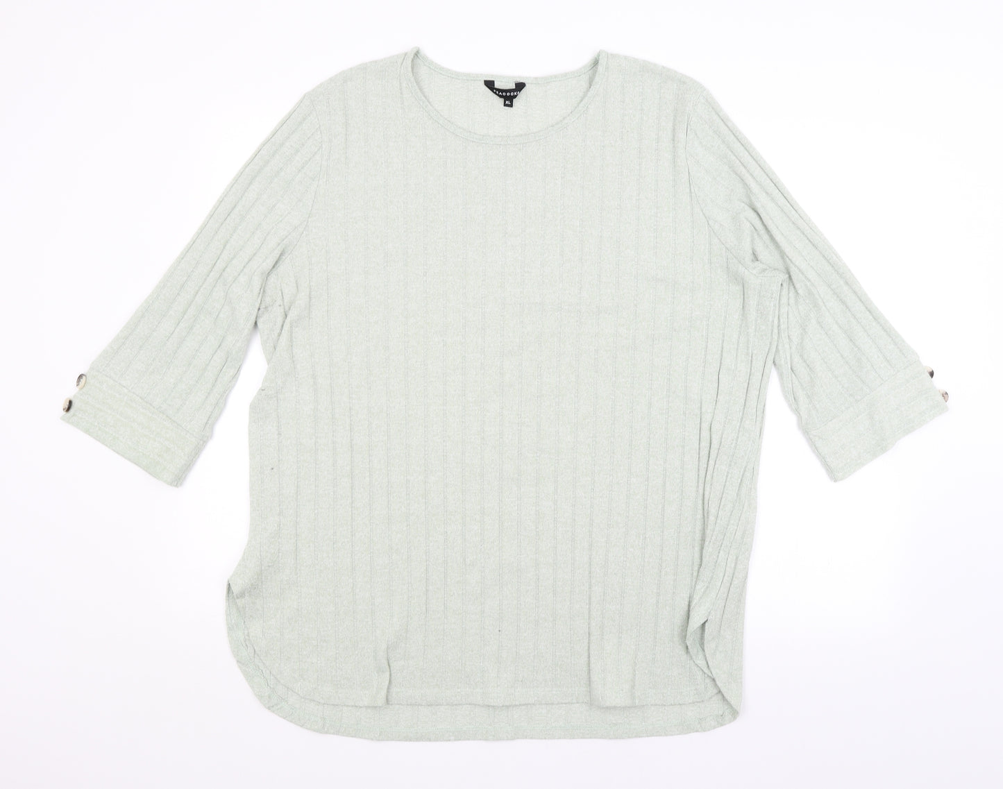 Peacocks Womens Green   Pullover Jumper Size XL