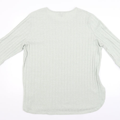 Peacocks Womens Green   Pullover Jumper Size XL