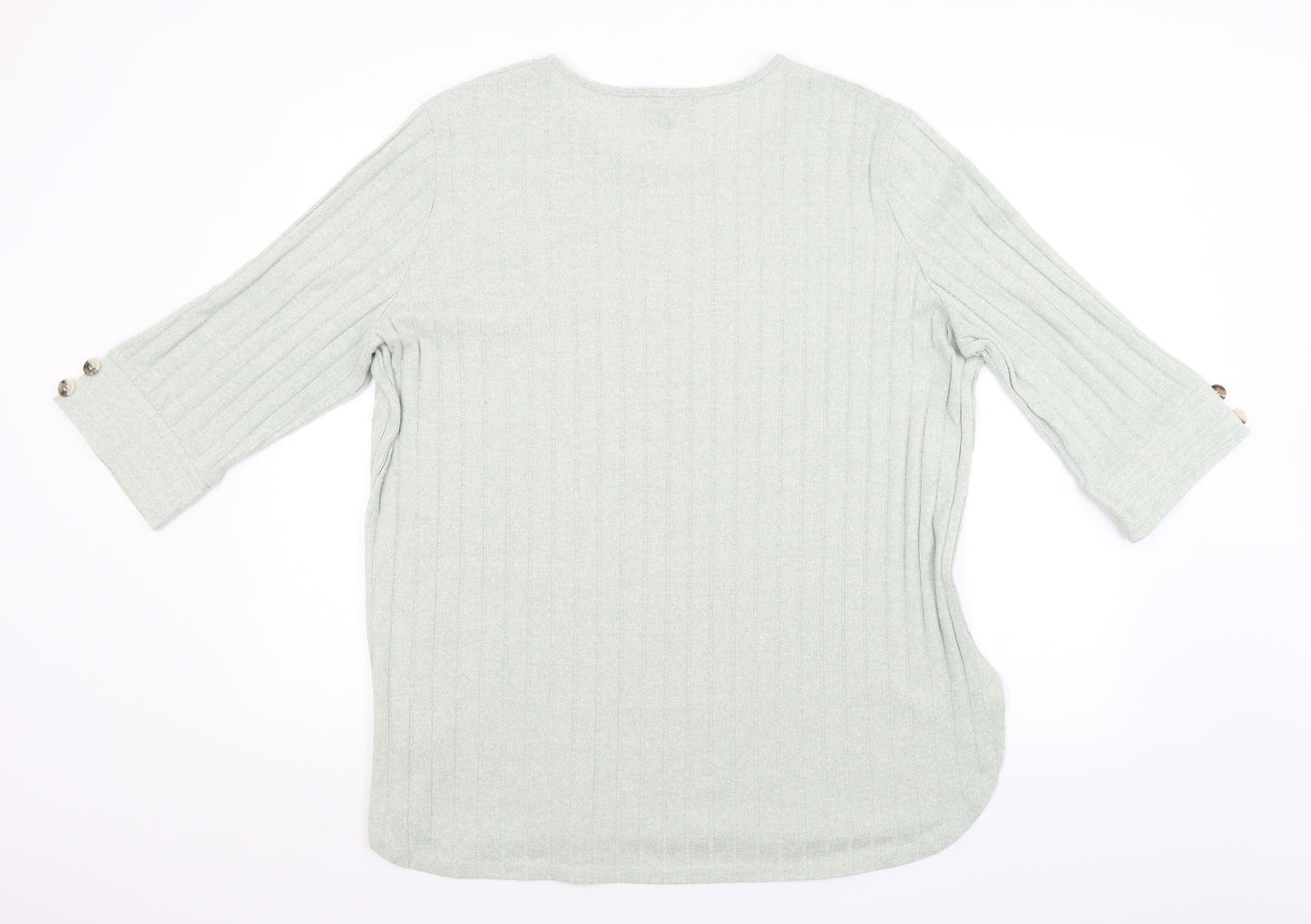Peacocks Womens Green   Pullover Jumper Size XL