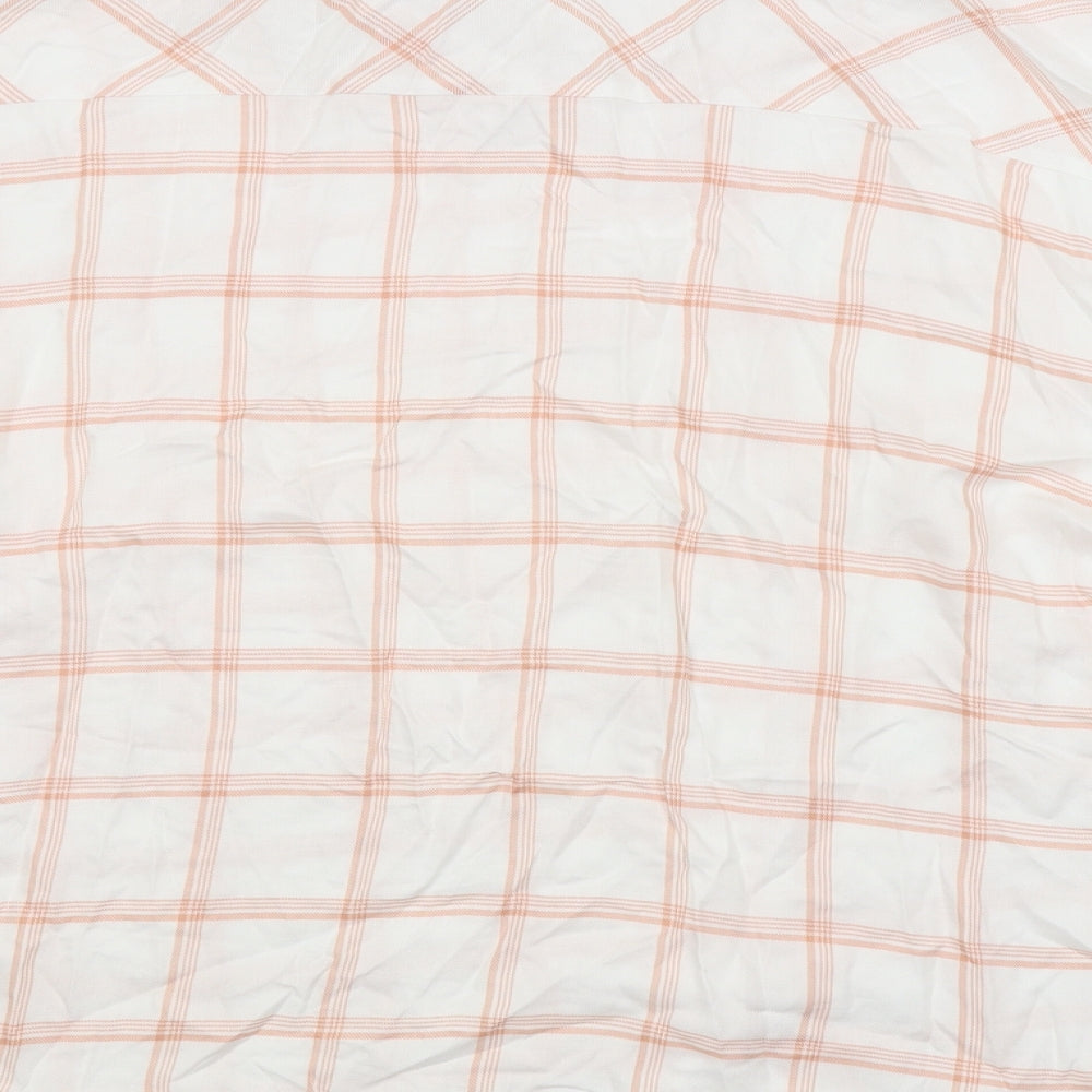 GOERGE Womens White Check  Basic Button-Up Size 22