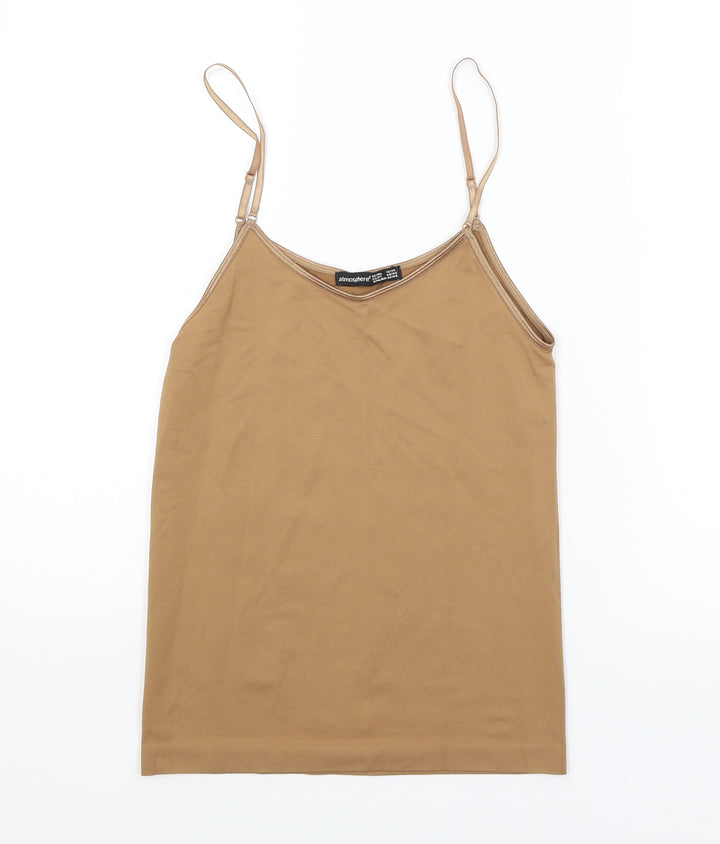 Atmosphere Womens Brown Basic Tank Size 12