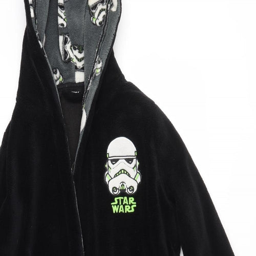 Primark Boys Black Solid   Robe Size 11-12 Years  - STAR WARS