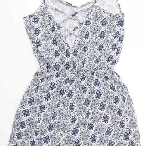 H&M Womens Blue   Playsuit One-Piece Size 8