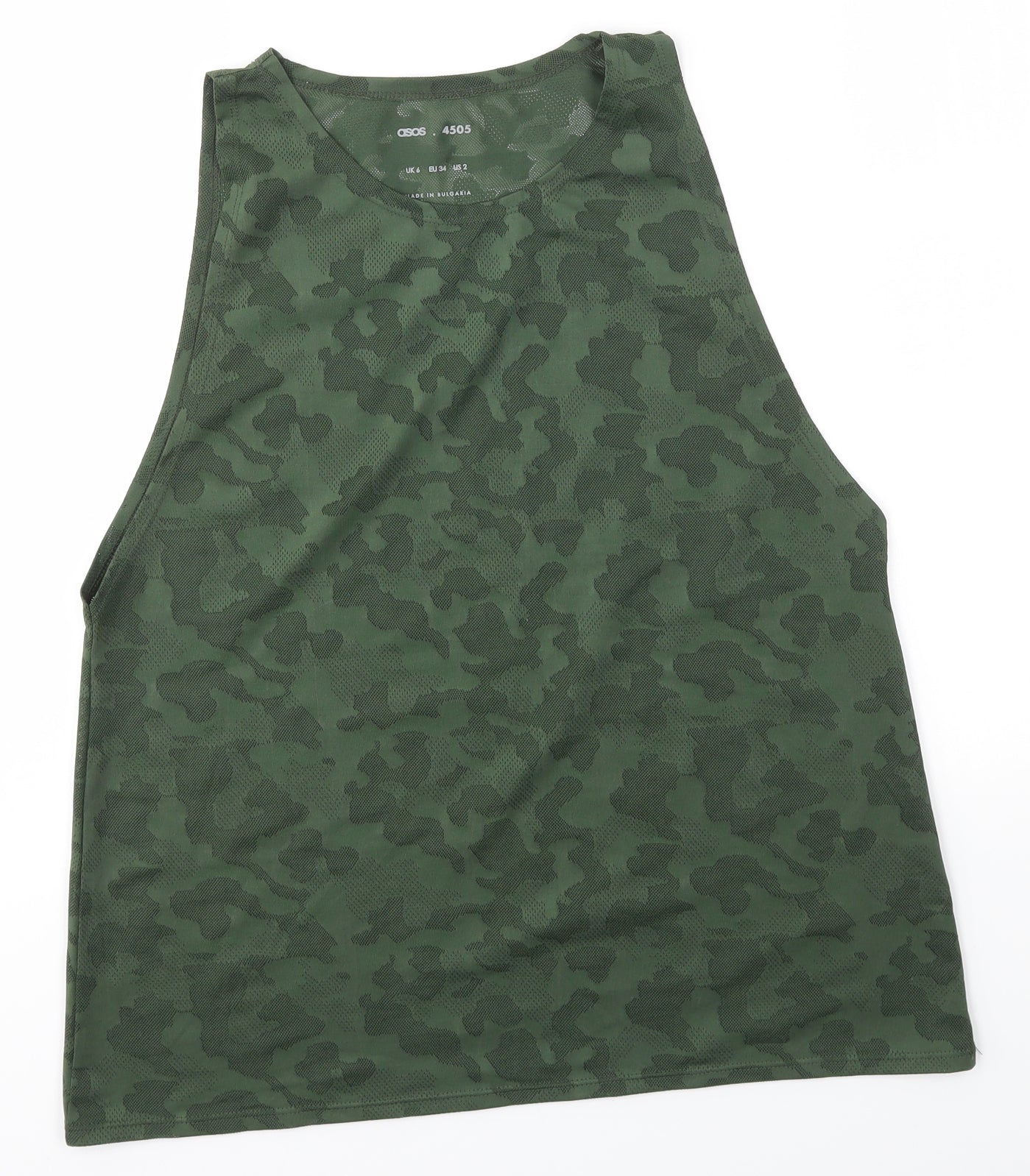 ASOS Womens Green   Basic Tank Size 6