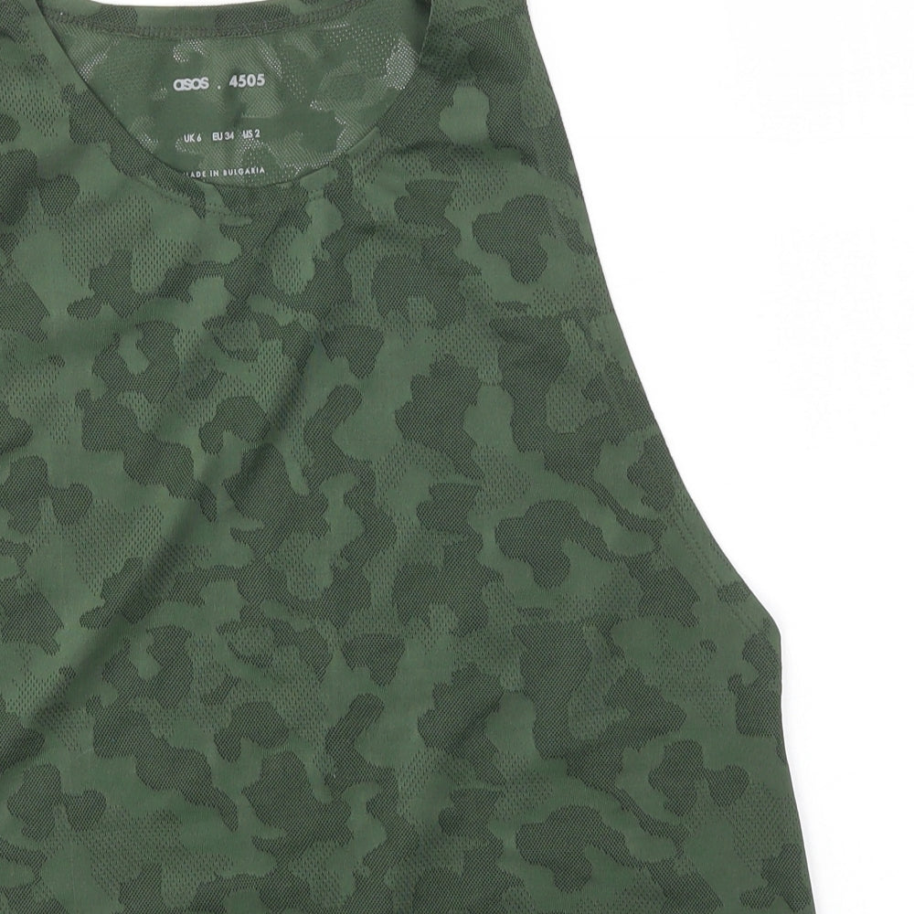 ASOS Womens Green   Basic Tank Size 6