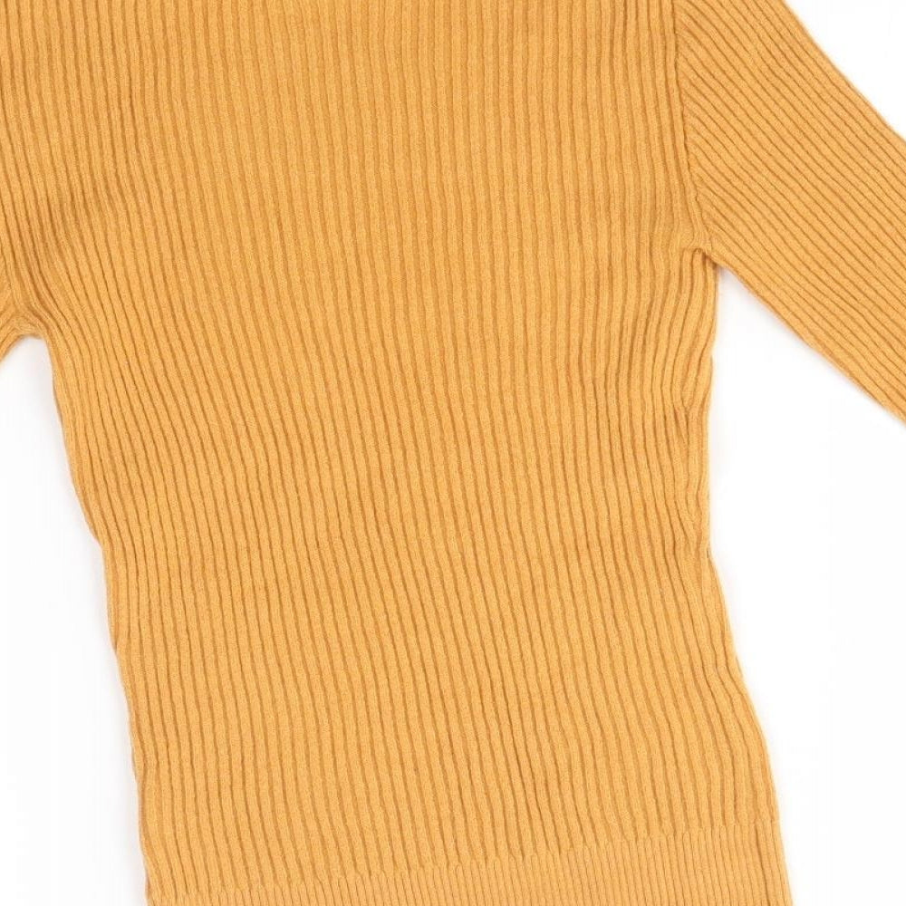 Primark Womens Yellow   Pullover Jumper Size XS