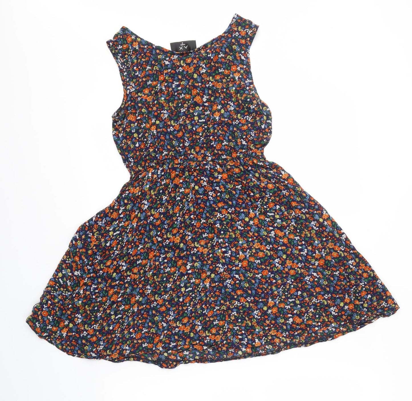 AX Paris Womens Multicoloured Floral  A-Line  Size 8
