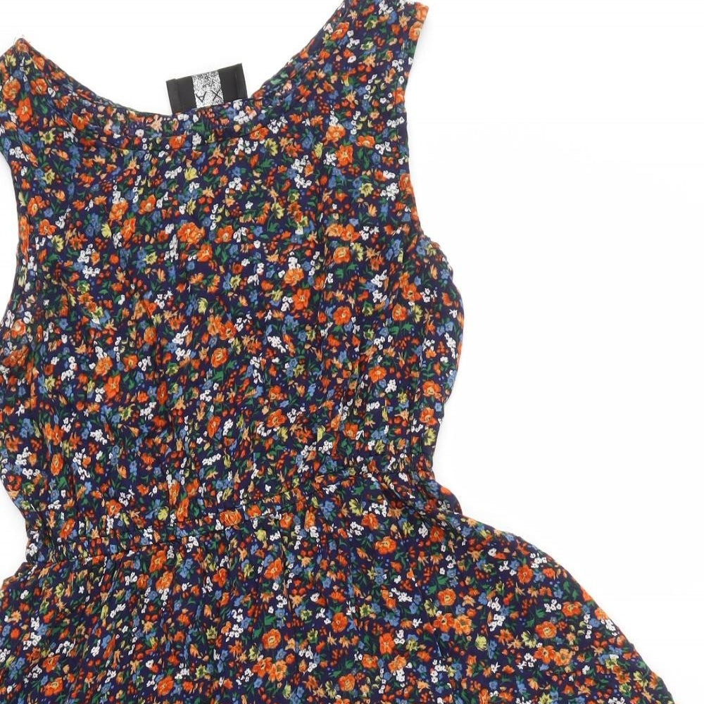 AX Paris Womens Multicoloured Floral  A-Line  Size 8