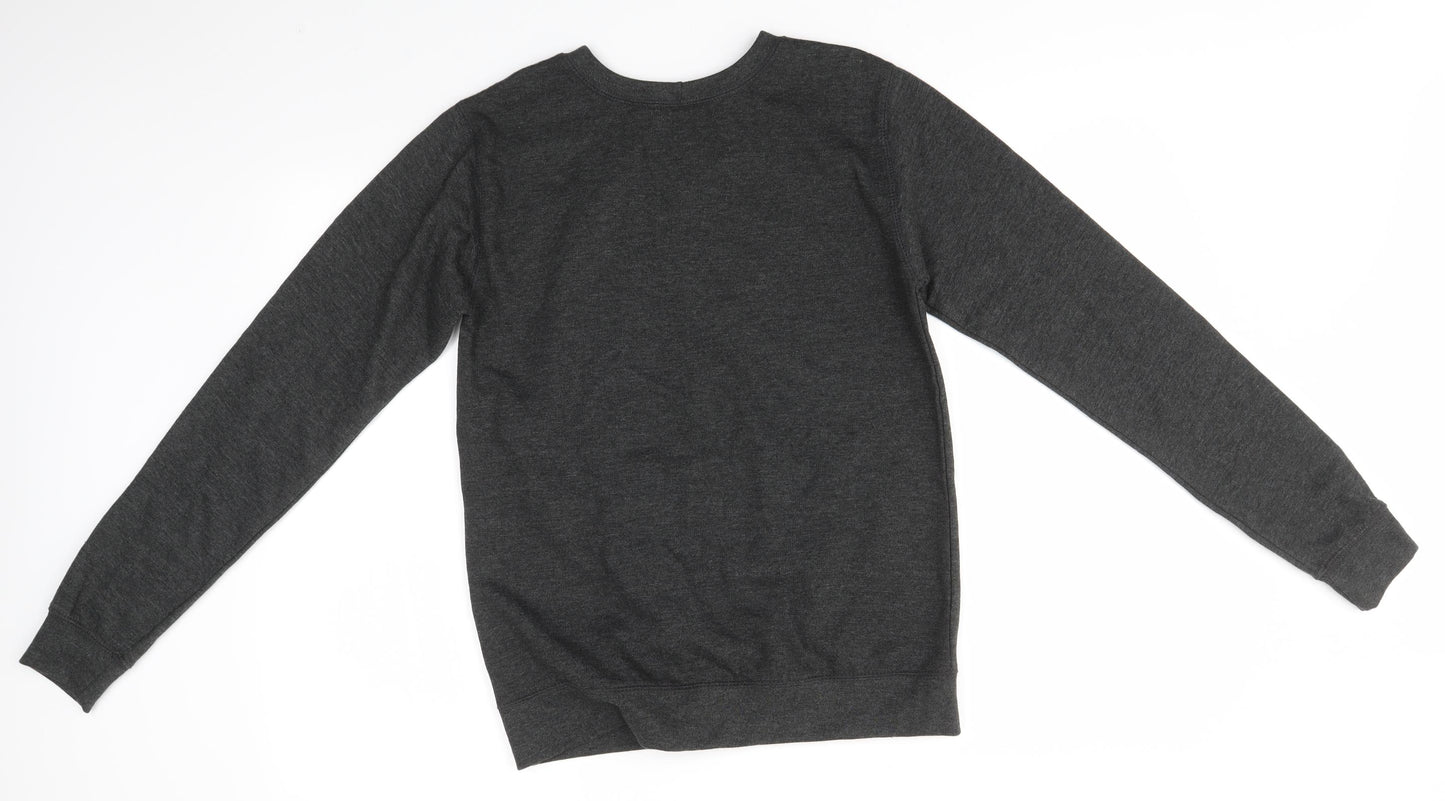 Awdis Mens Grey   Pullover Jumper Size S