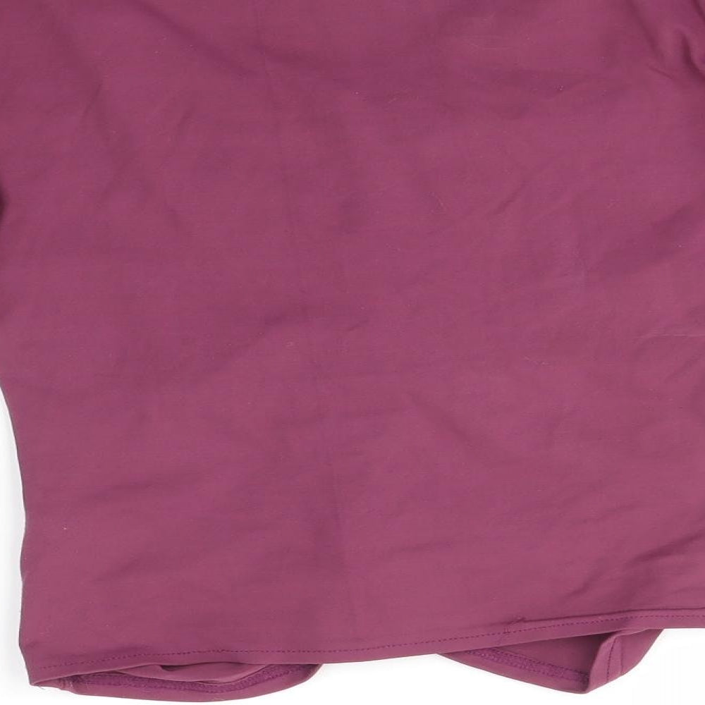 Gharani Strok Womens Purple   Basic Blouse Size S