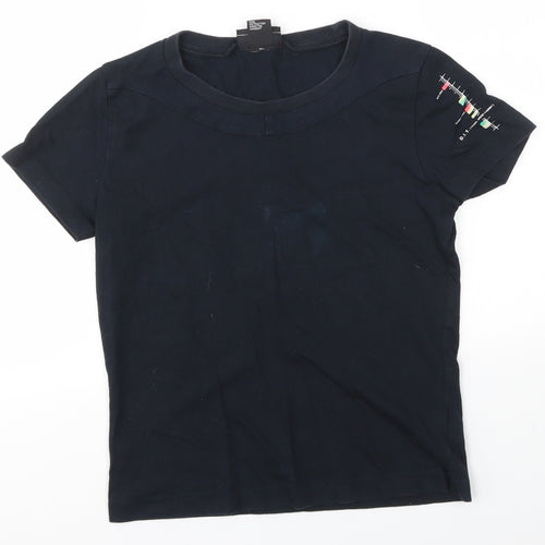 DIESAL Womens Blue   Basic T-Shirt Size L