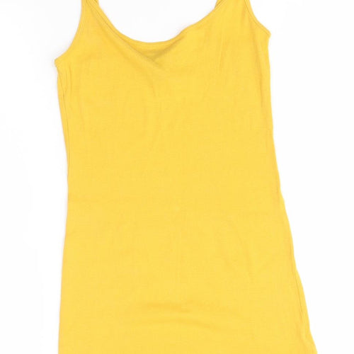 H&M Womens Yellow   Tank Dress  Size XS