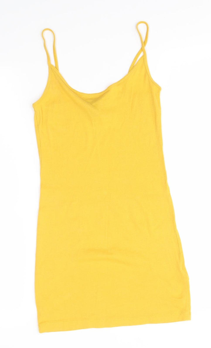 H&M Womens Yellow Tank Dress Size XS