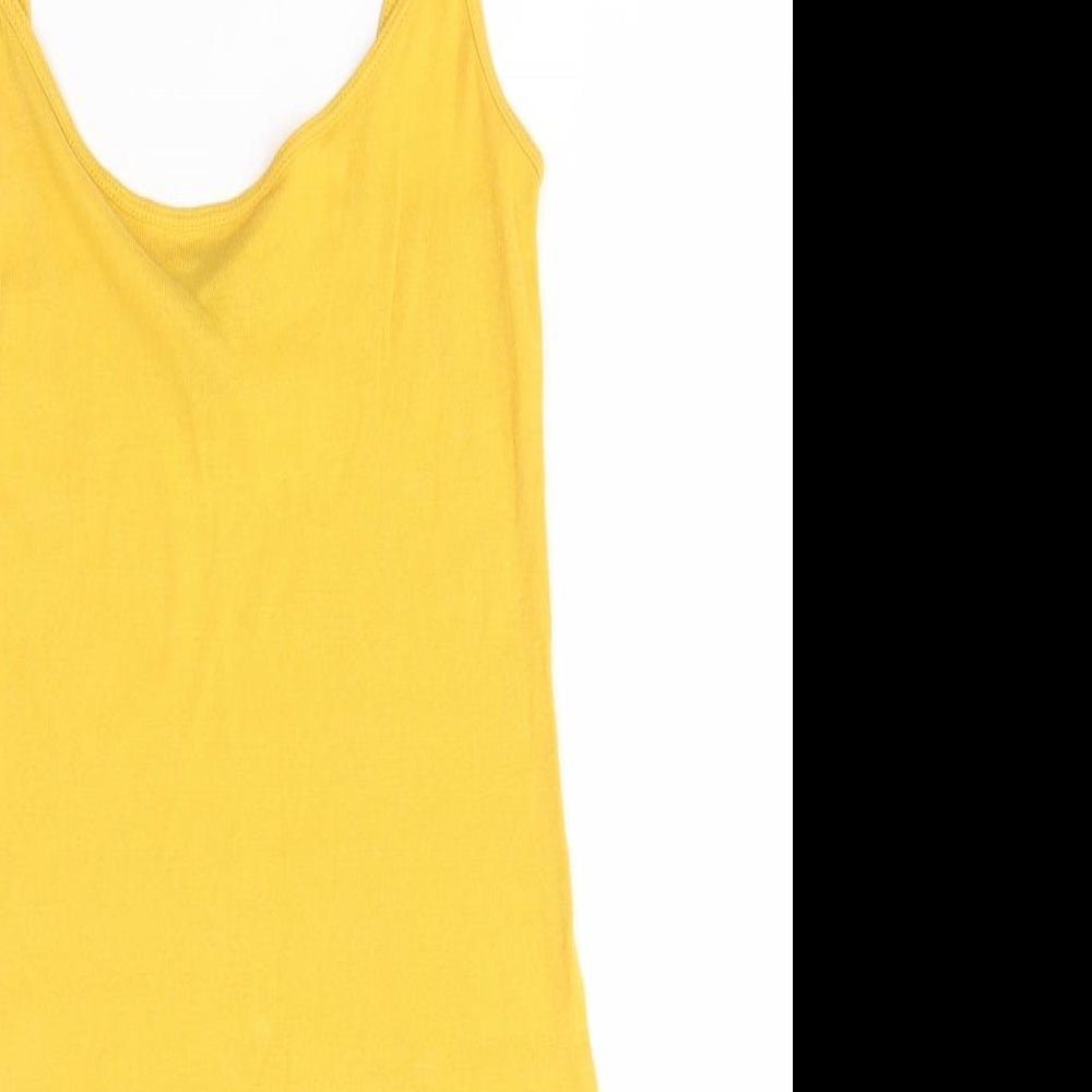 H&M Womens Yellow   Tank Dress  Size XS