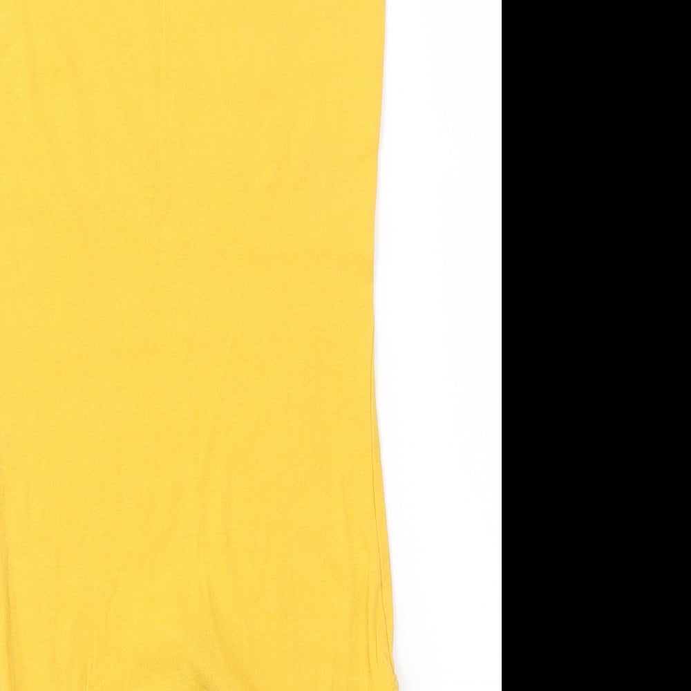 H&M Womens Yellow   Tank Dress  Size XS
