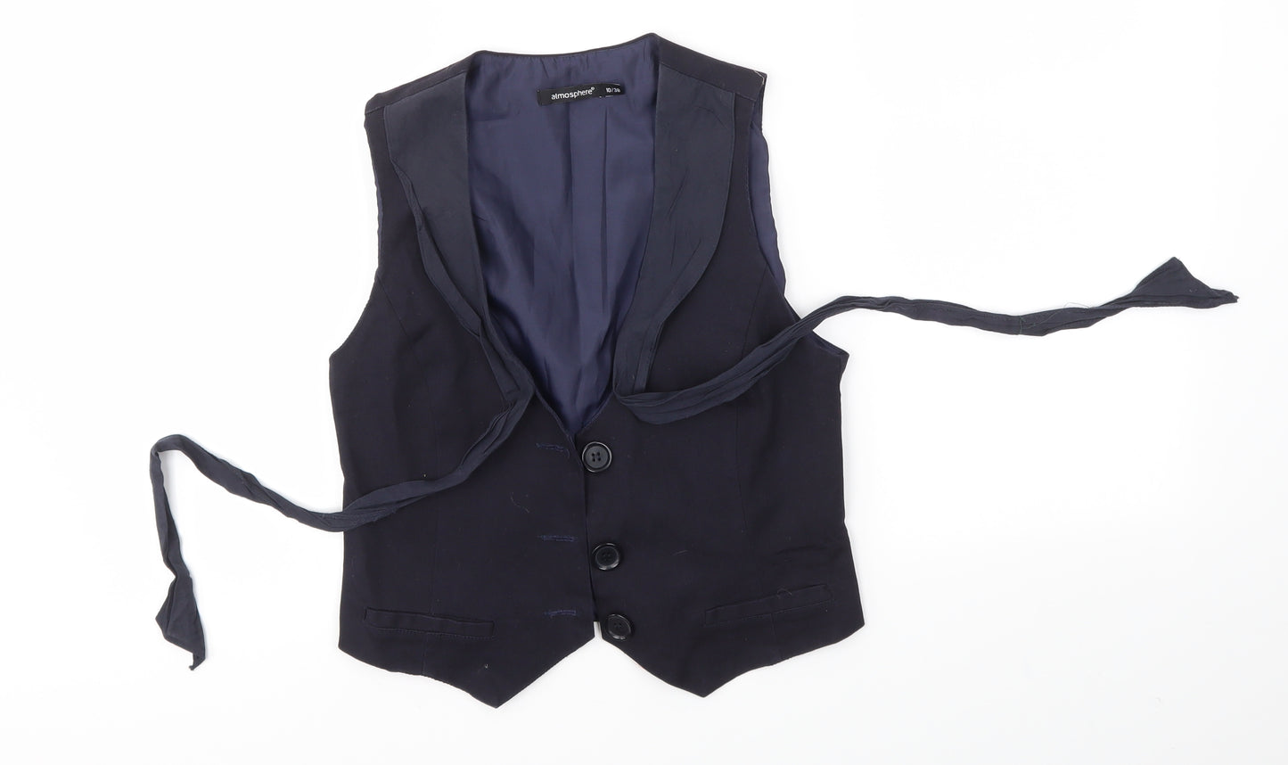 Primark Womens Blue   Jacket Waistcoat Size 10