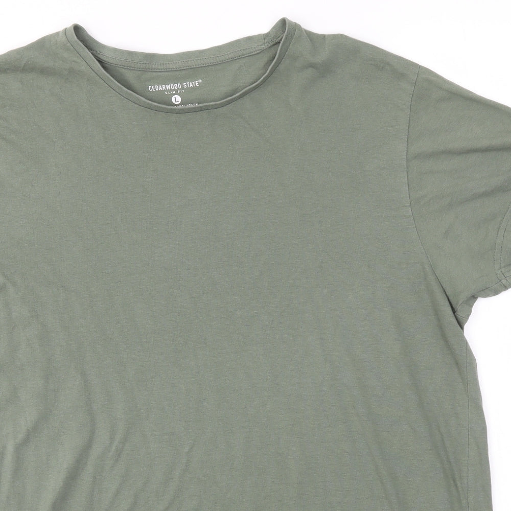 Primark Mens Green    T-Shirt Size L