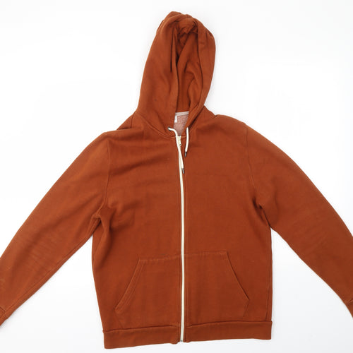 Topman Mens Brown   Full Zip Hoodie Size M