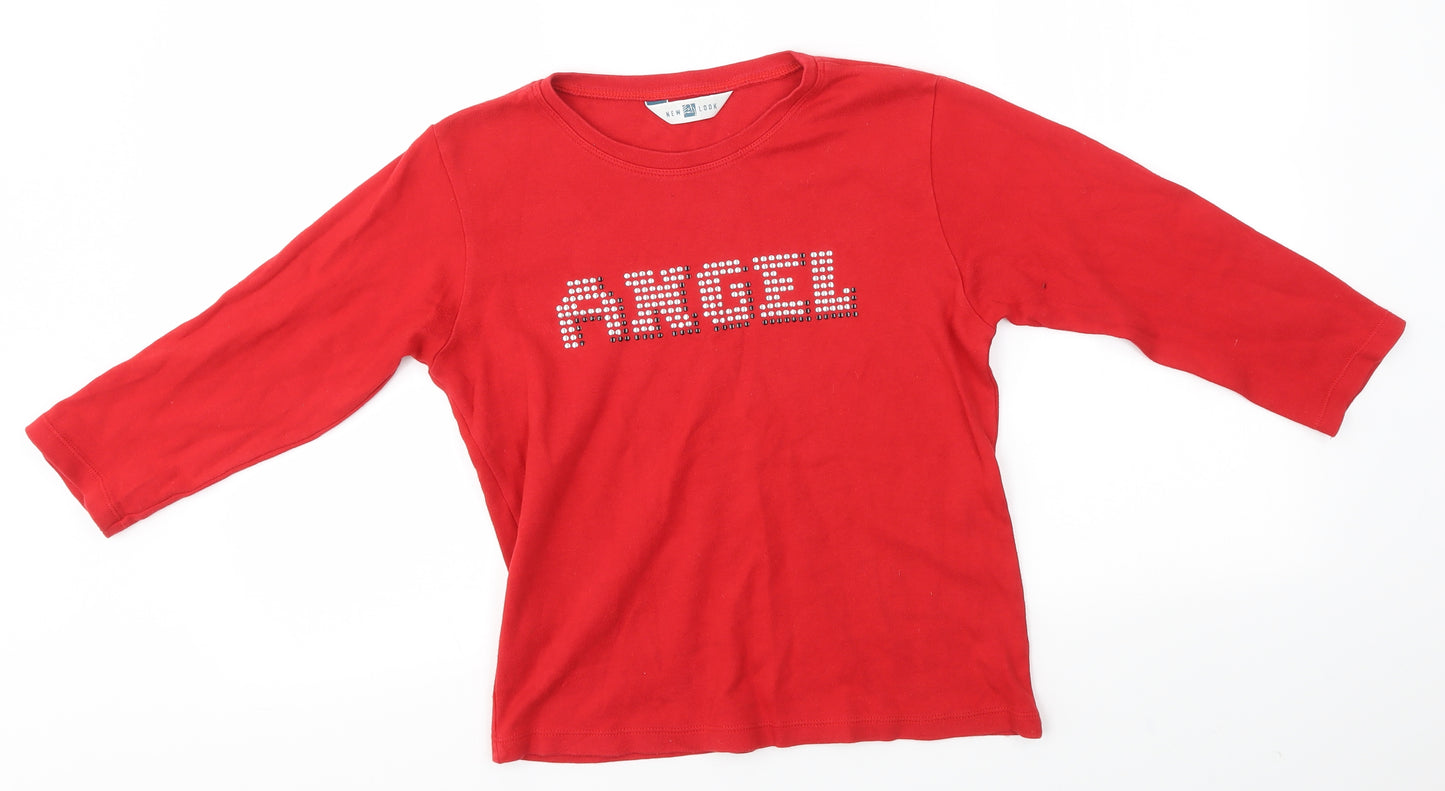 New Look Womens Red   Basic Blouse Size 14  - ANGEL