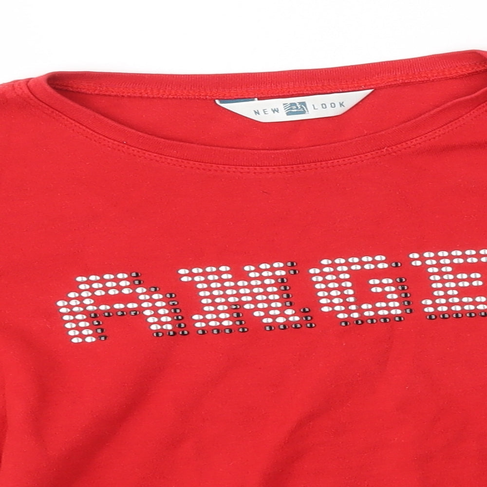 New Look Womens Red   Basic Blouse Size 14  - ANGEL