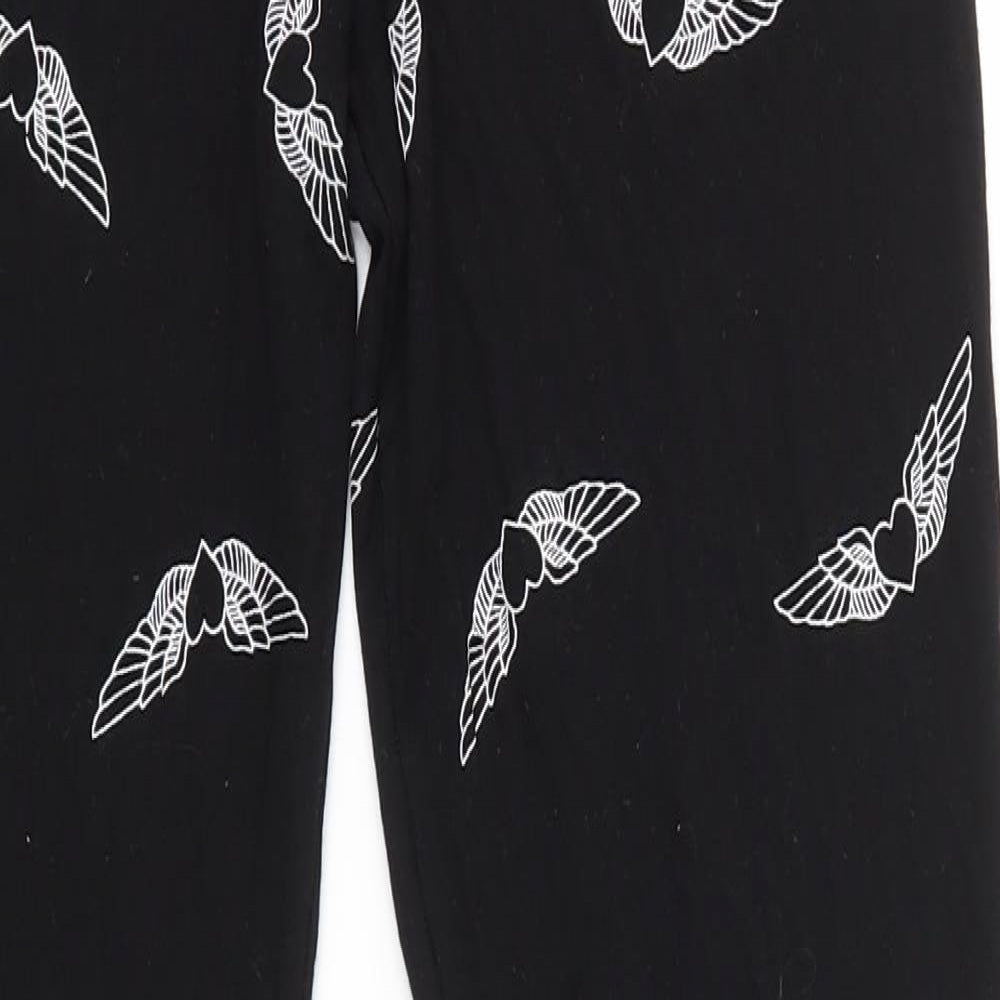 Select Womens Black   Jogger Leggings Size 12 L28 in
