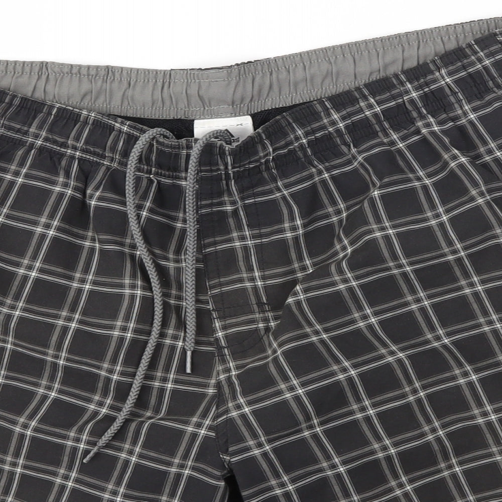 adidas Mens Grey Check  Sweat Shorts Size L