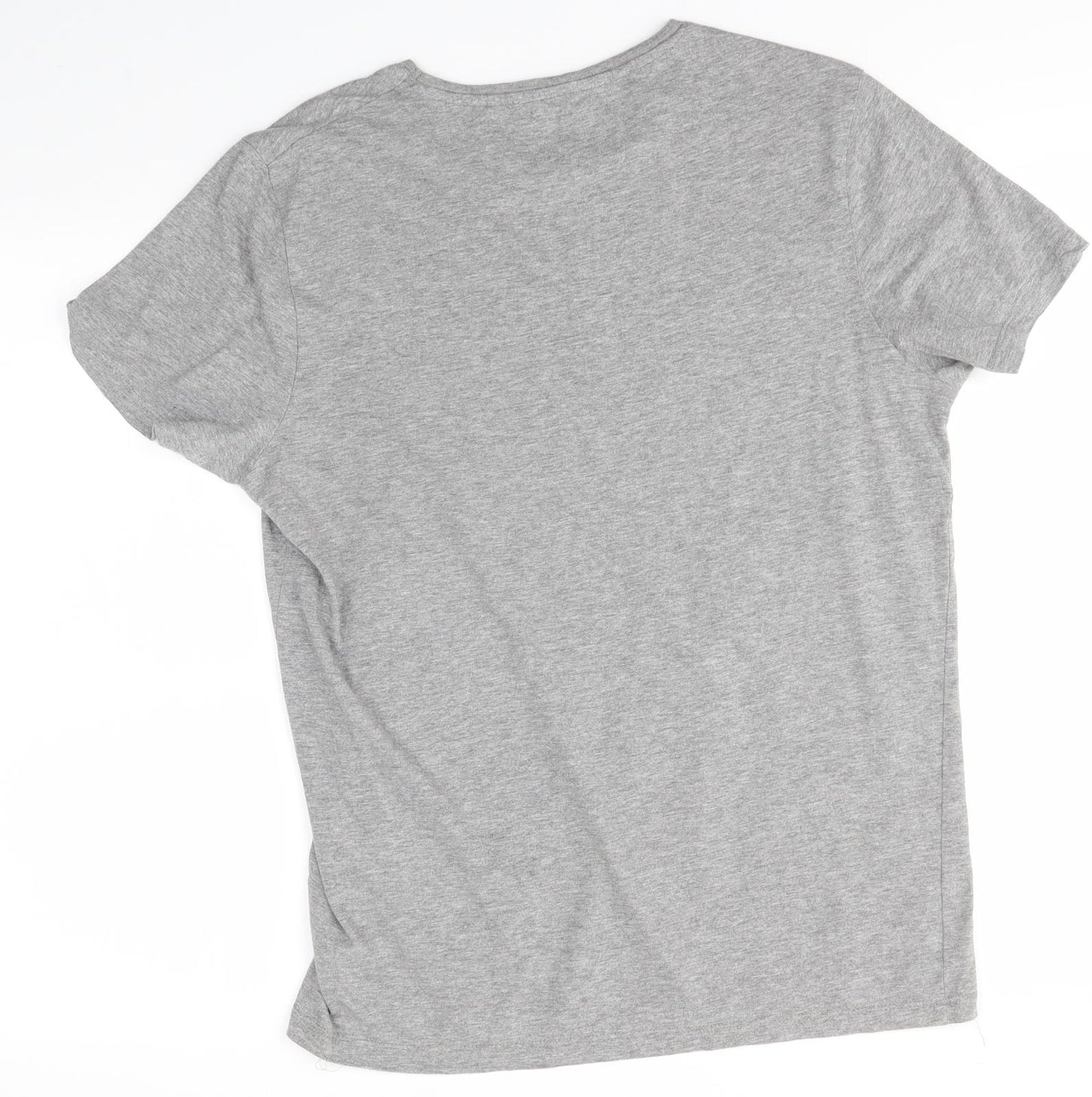 JACK & JONES Mens Grey    T-Shirt Size L