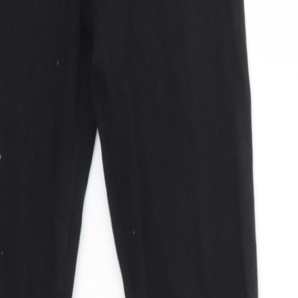 F&F Girls Black   Jogger Trousers Size 9-10 Years