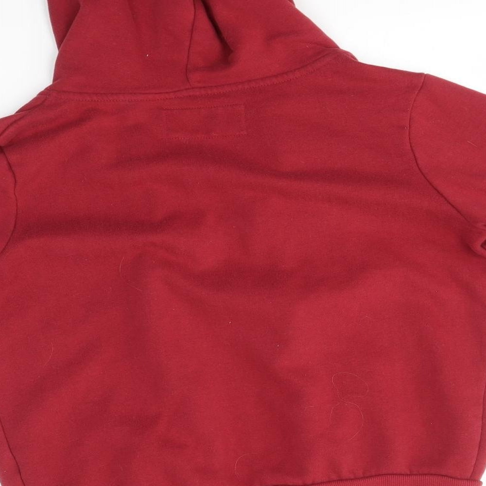 Primark Womens Red   Full Zip Hoodie Size 8