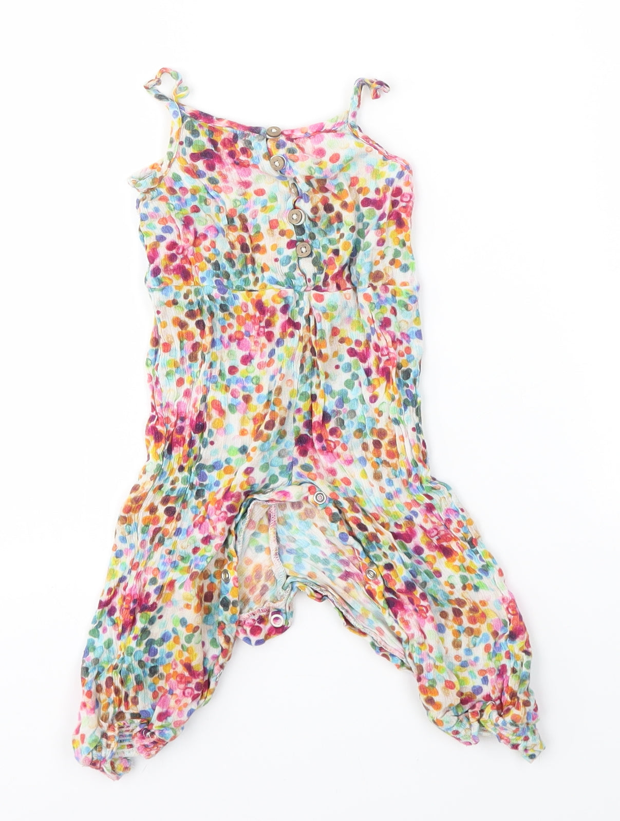 NEXT Baby Multicoloured   Dungaree One-Piece Size 9-12 Months