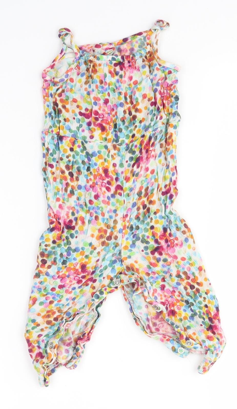 NEXT Baby Multicoloured   Dungaree One-Piece Size 9-12 Months
