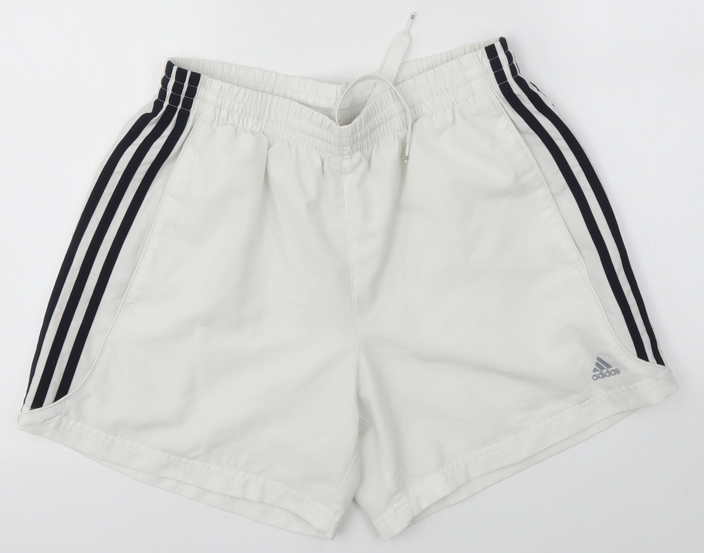 adidas Mens White   Sweat Shorts Size L