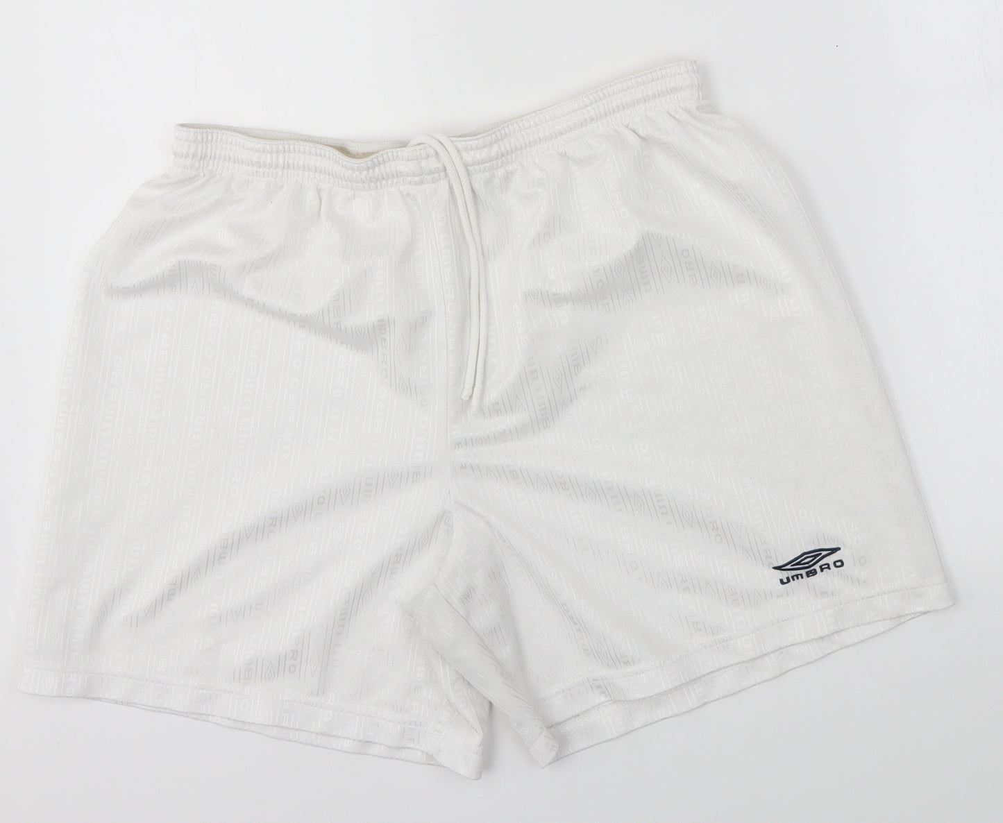 Umbro Mens White   Sweat Shorts Size L