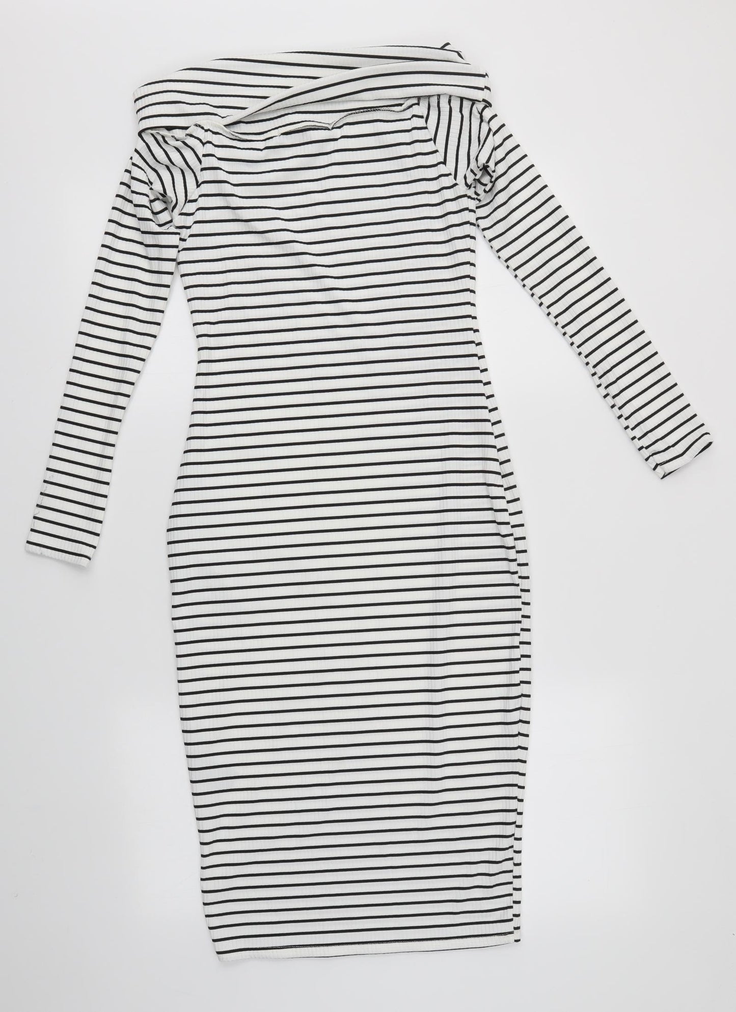 Very Womens Multicoloured Striped  Bodycon  Size 8