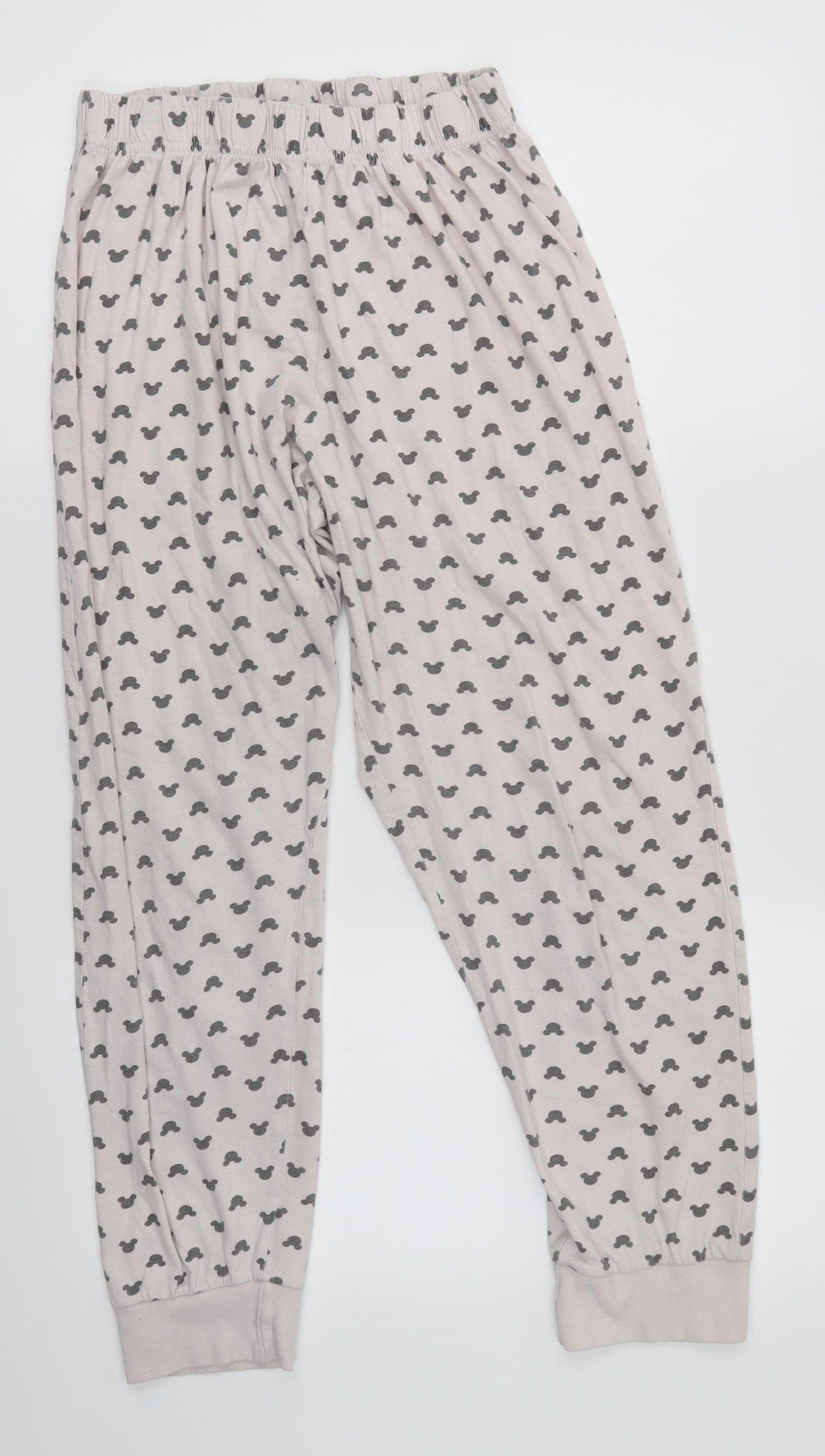 Preworn Womens Pink Solid   Pyjama Pants Size M  - Mickey Mouse Disney