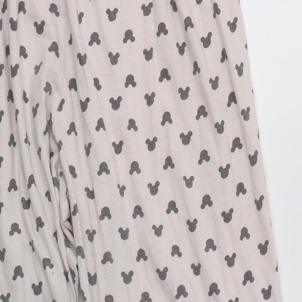 Preworn Womens Pink Solid   Pyjama Pants Size M  - Mickey Mouse Disney