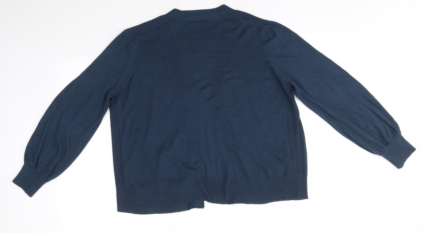 NEXT Womens Blue   Cardigan Jumper Size XL