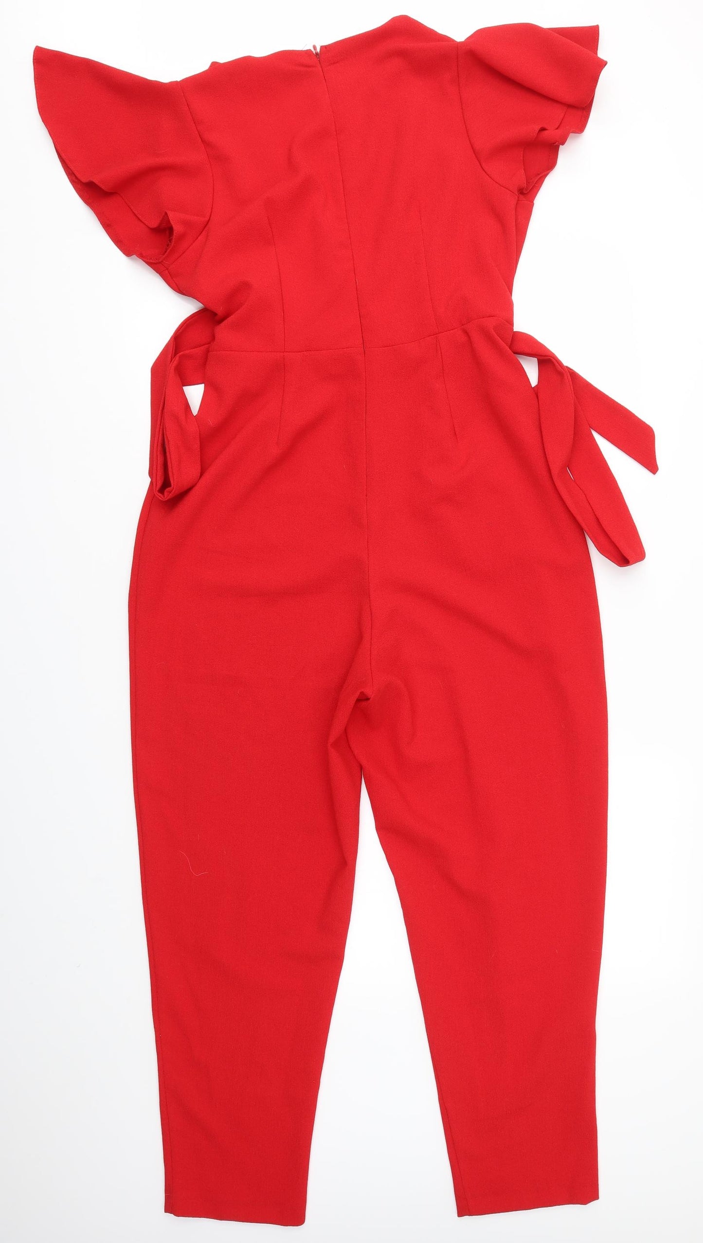 Topshop Womens Red   Jumpsuit One-Piece Size 12