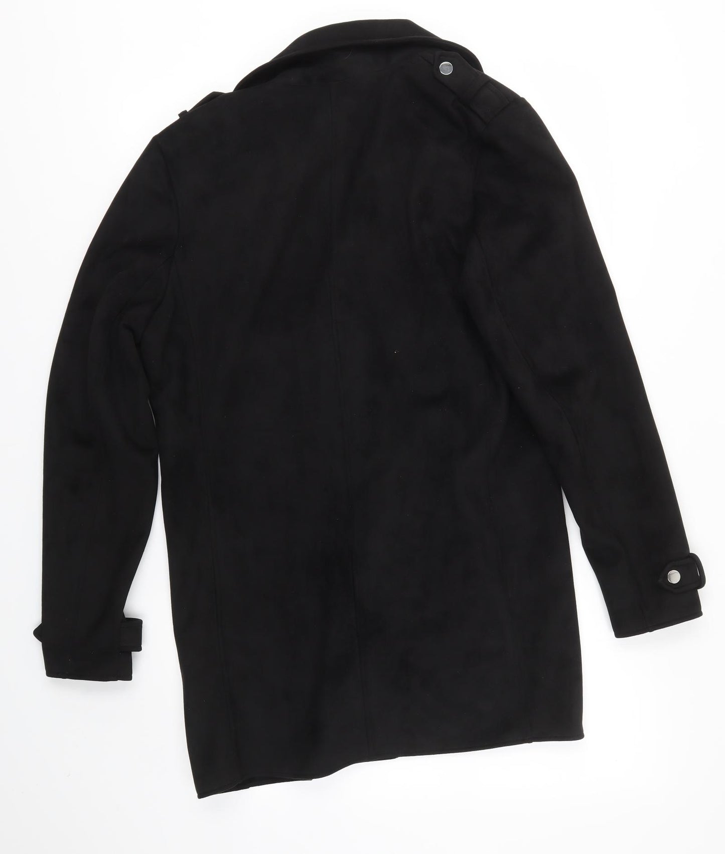 River Island Womens Black   Overcoat Coat Size 16