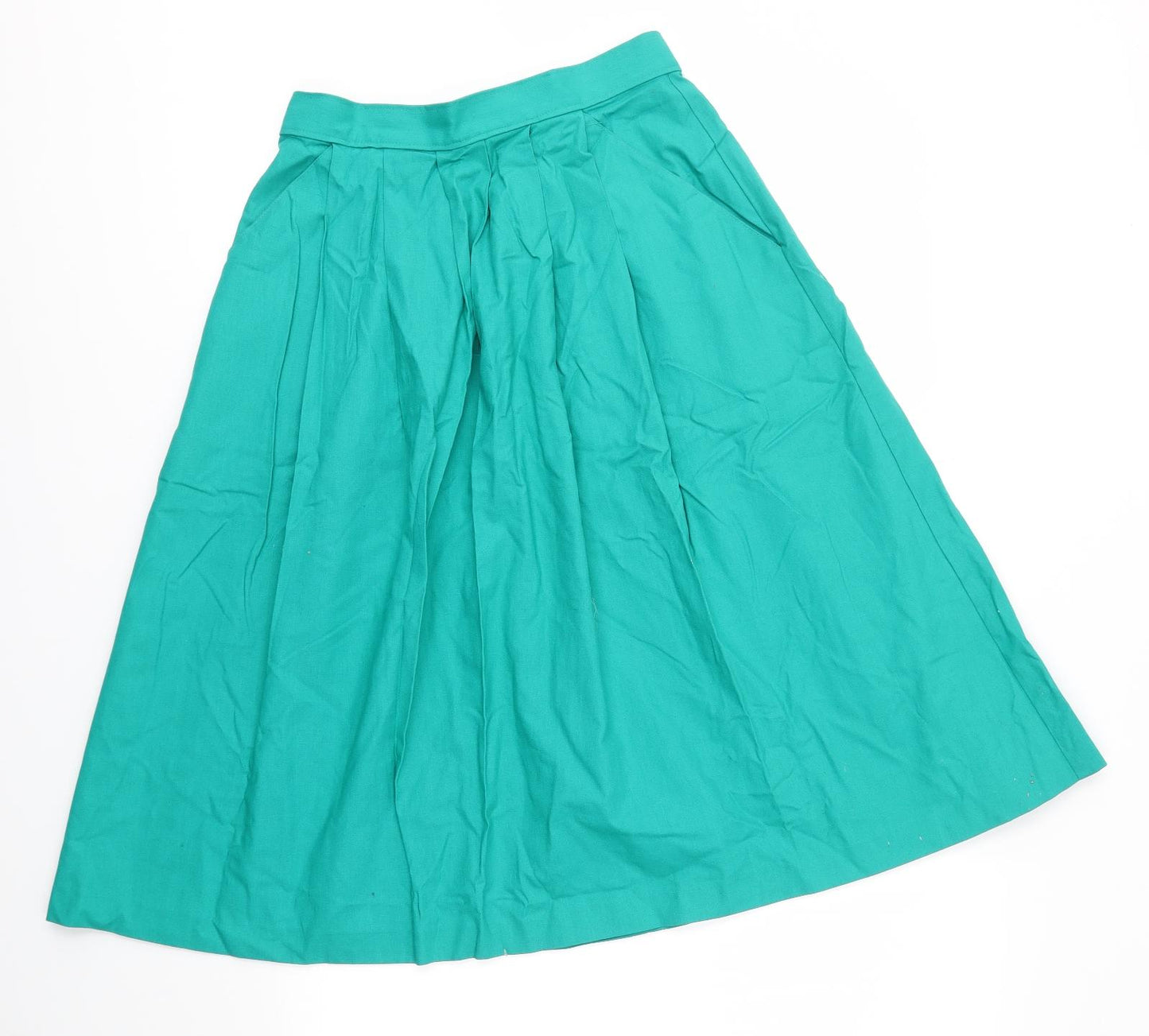 M&S Womens Green   A-Line Skirt Size 12