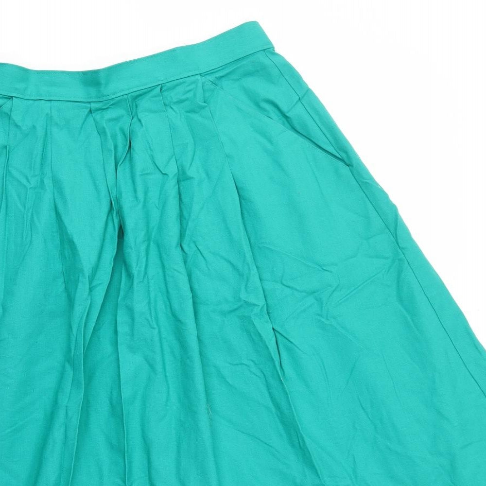 M&S Womens Green   A-Line Skirt Size 12