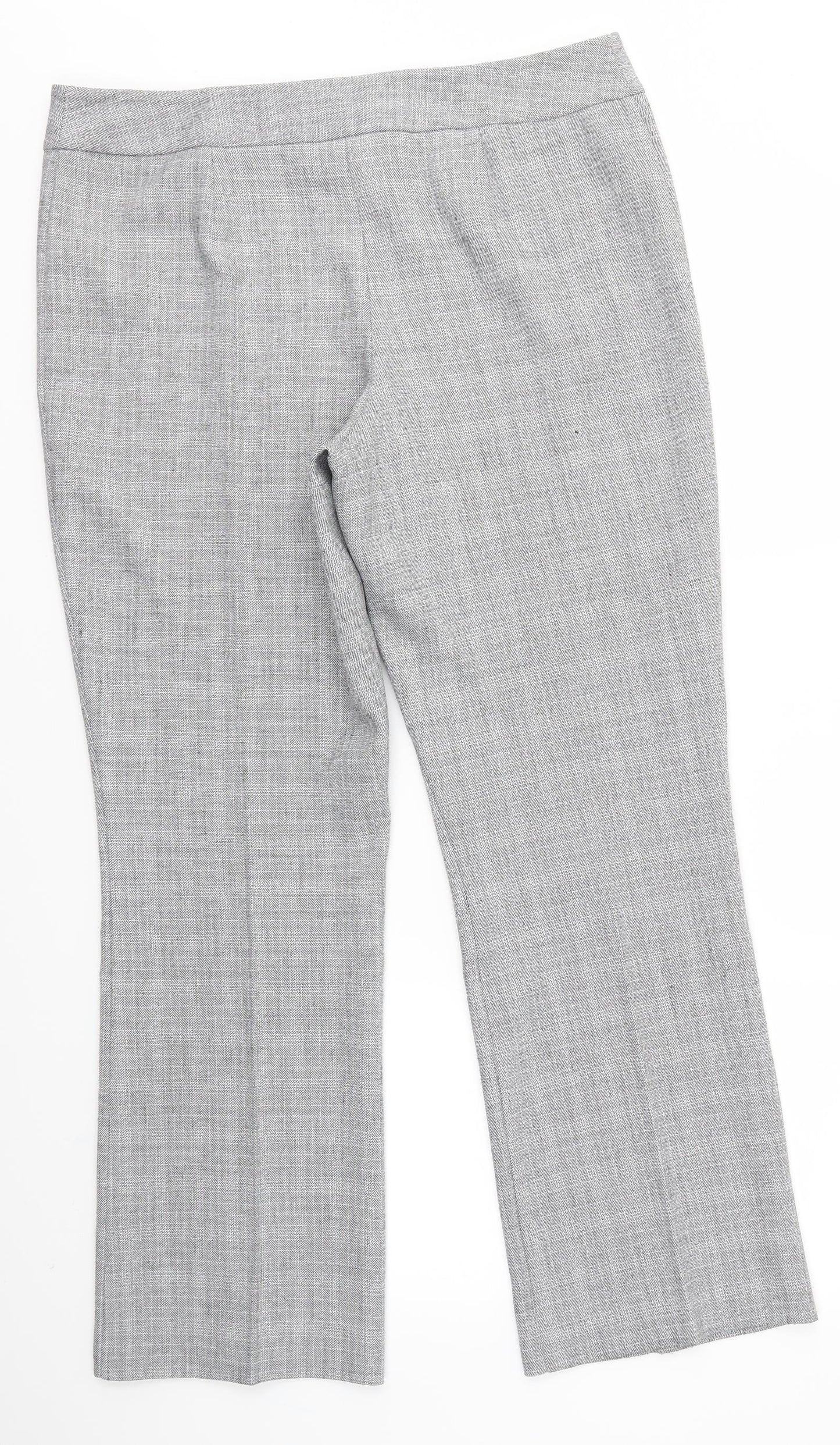 BHS Womens Grey   Dress Pants Trousers Size 14 L28 in