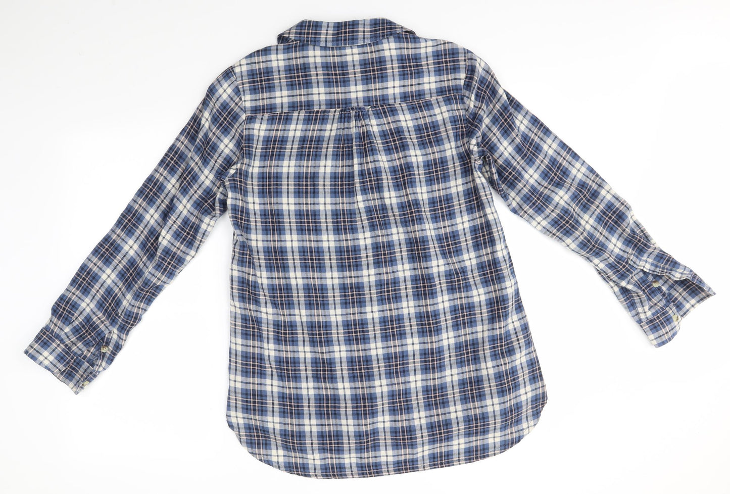 Fat Face Womens Blue Check  Shirt Dress  Size 10