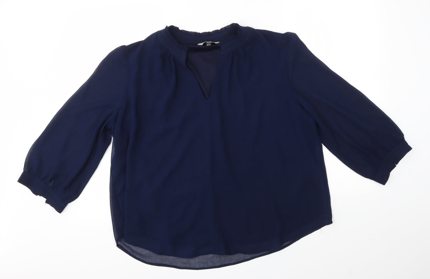 BILLIE & BLOSSOM Womens Blue   Basic Blouse Size 18