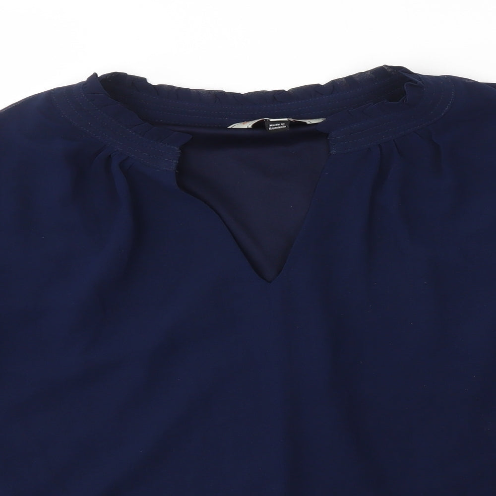 BILLIE & BLOSSOM Womens Blue   Basic Blouse Size 18